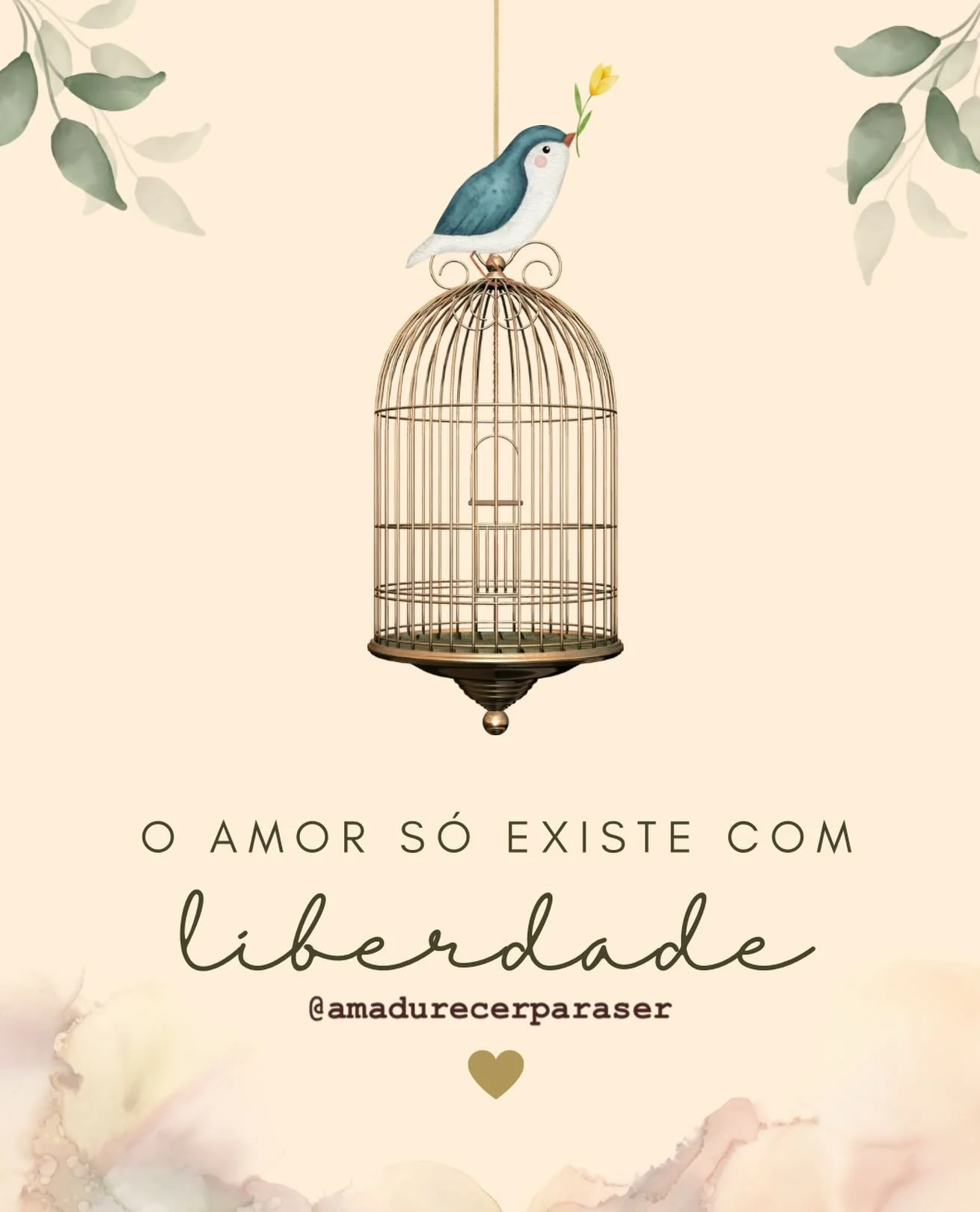 Tem gente que prefere uma gaiola conhecida do que um céu inteiro chei...