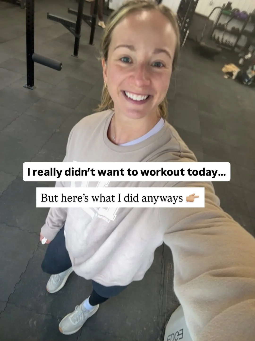 I really didn’t want to work out today… but I showed up anyway😆 Toda...