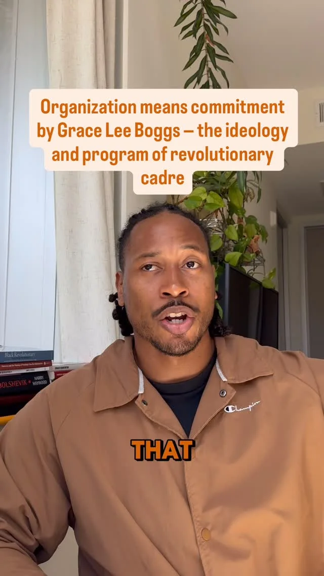 Continued reading of Organization Means Commitment by Grace Lee Boggs...