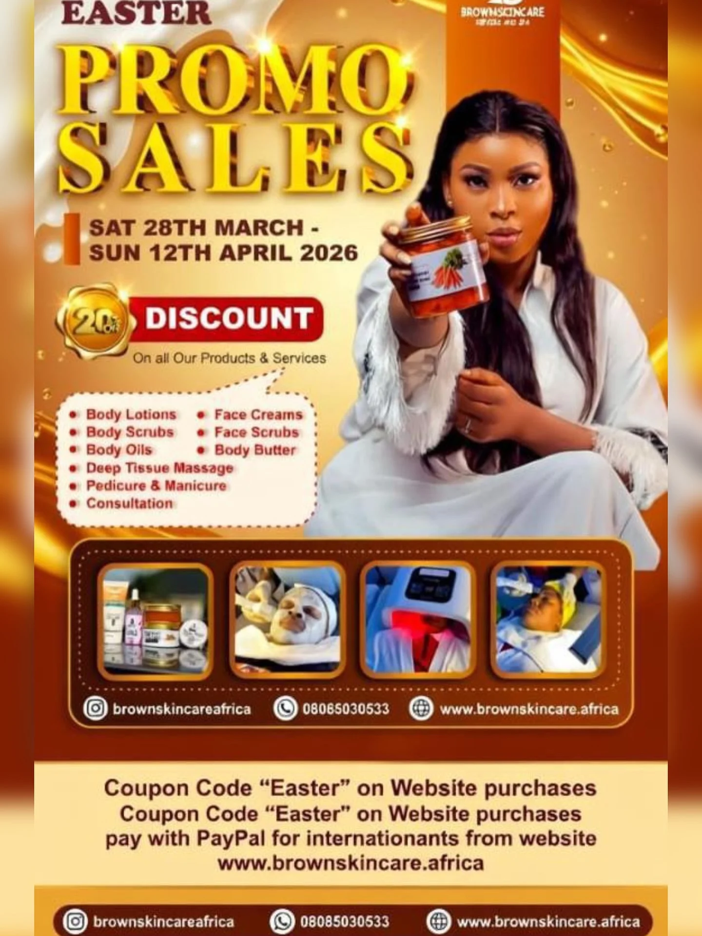 Umuchukwu our preferred Skincare brand is on Promo @brownskincareafri...