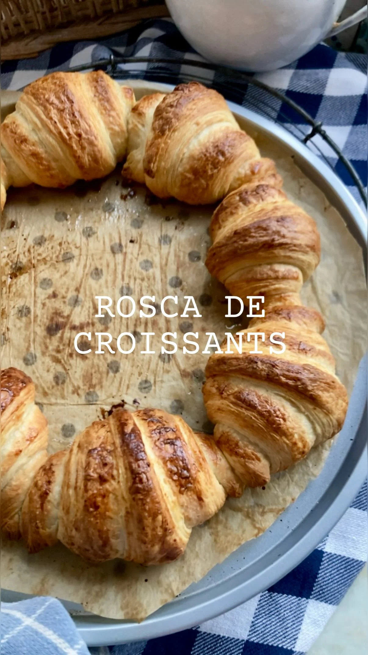 🥐 Una Rosca de croissant !! Para variar un poco y porque me encantan...