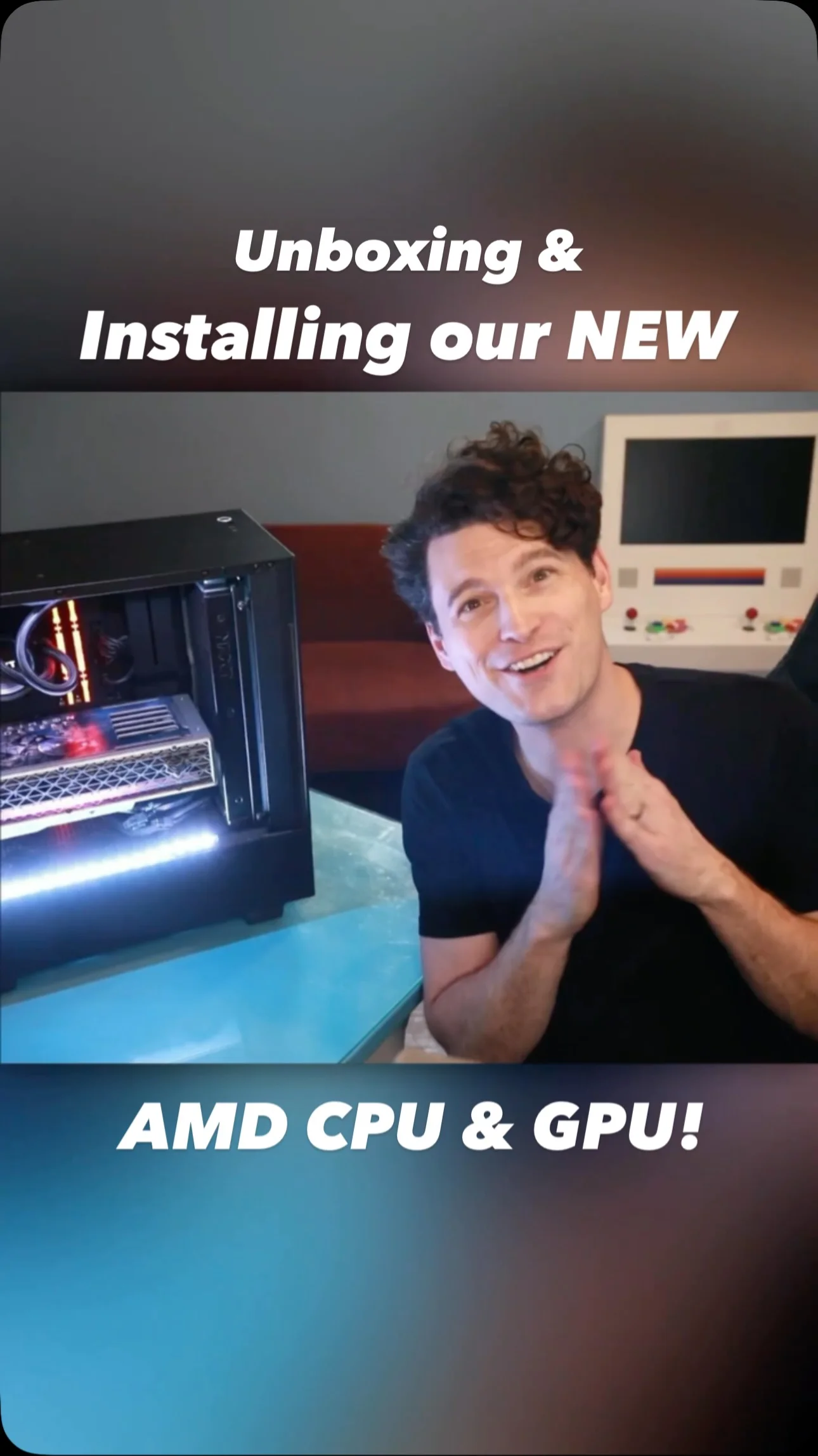 Unboxing & installing our New GPU and CPU AMD 9850X3D /9070 XT #Crims...