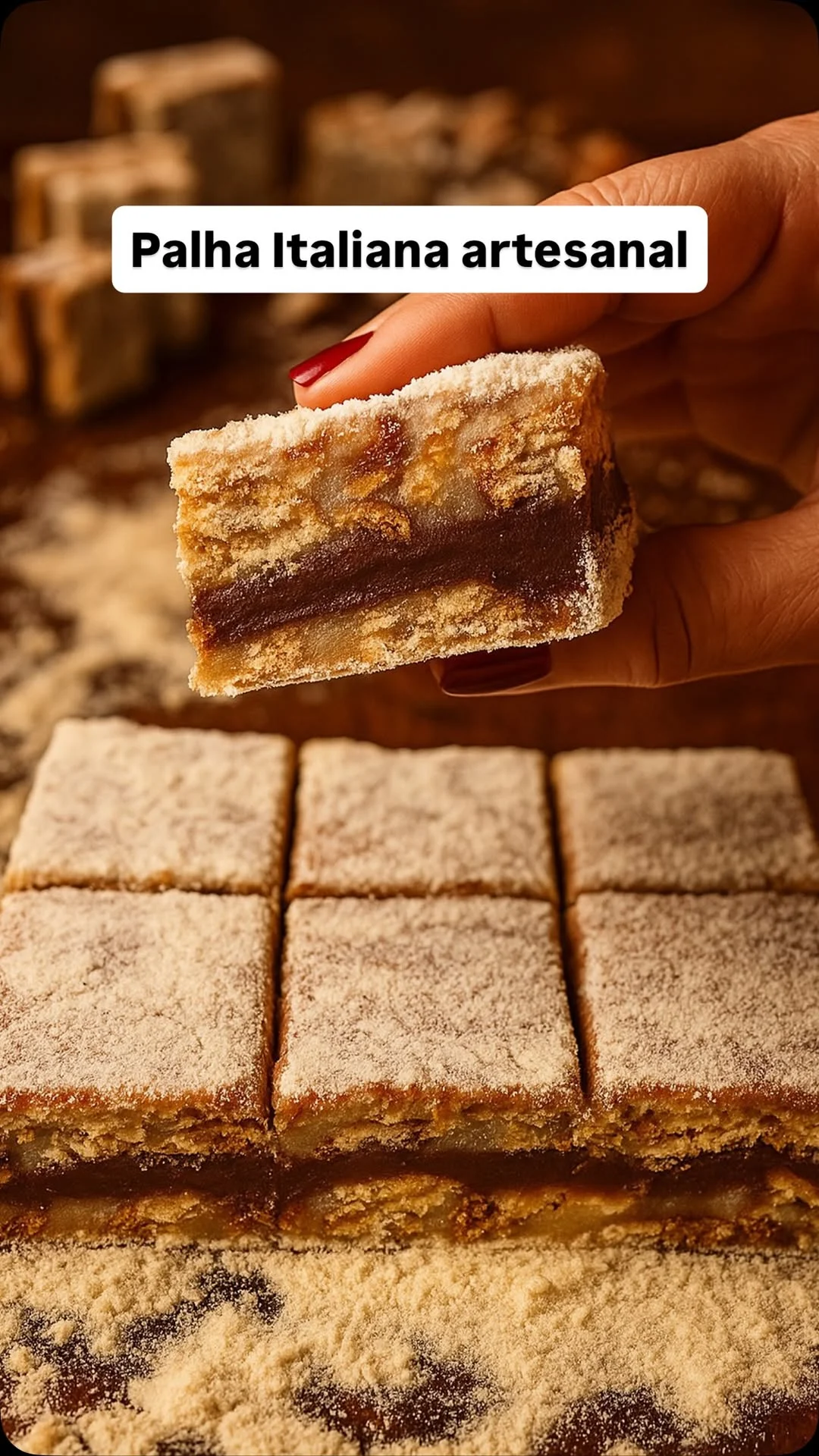 Trabalhamos com 10 sabores de Palhas Italianas artesanais. Feitas pel...