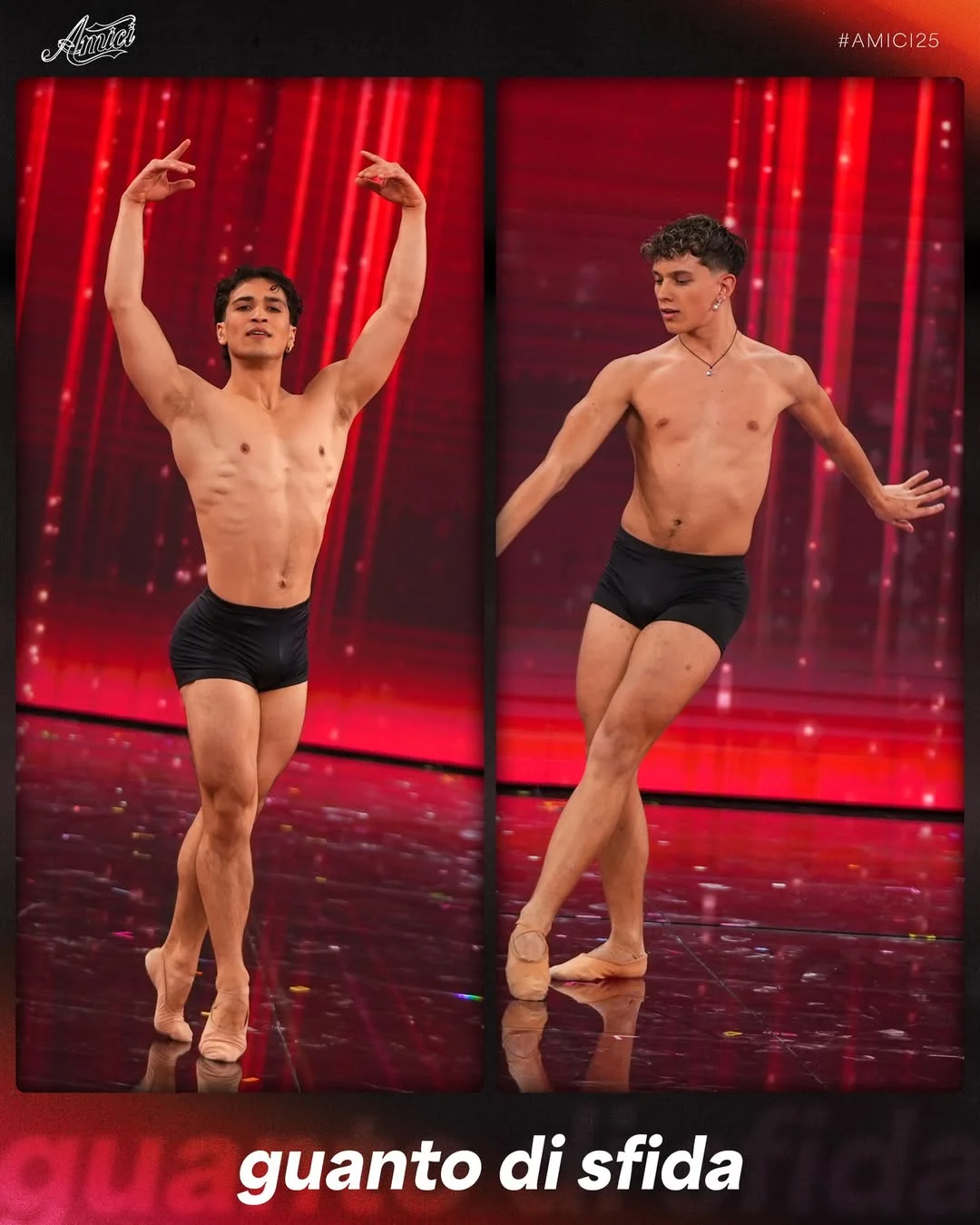 Lo studio si illumina di rosso per il guanto di sfida tra Nicola e Al...