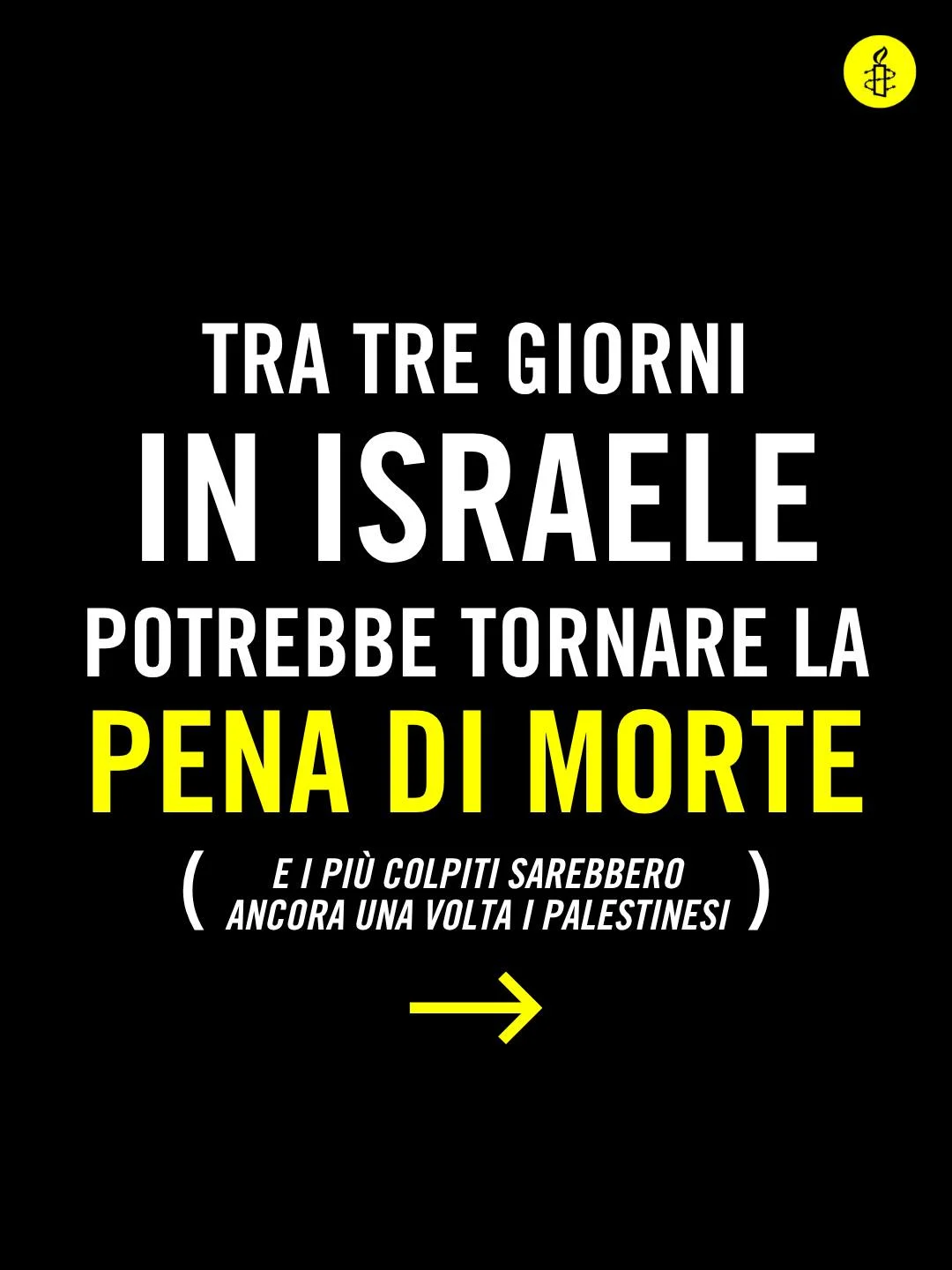 Il disegno di legge per ampliare l'uso della pena di morte in Israele...