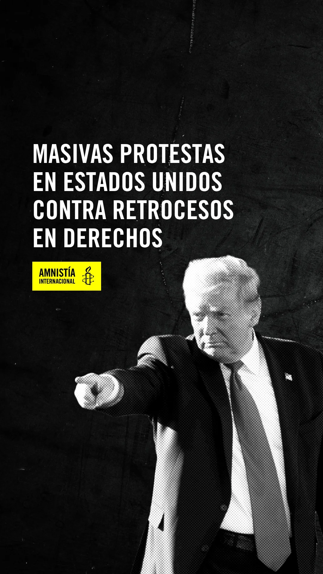 Cientos de miles de personas salieron a las calles de Estados Unidos...