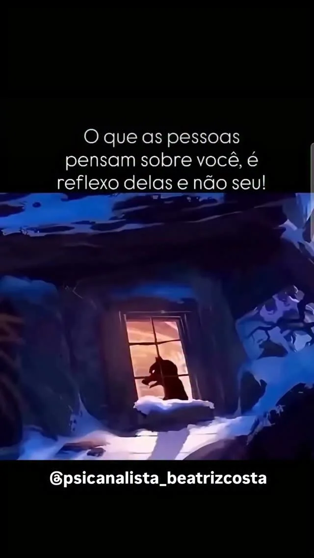 Às vezes a gente sofre tentando entender por que alguém nos vê de uma...